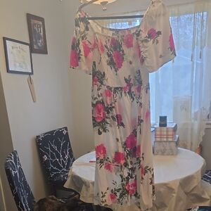 Floral Off-Shoulder Dress